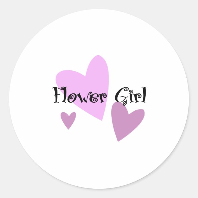 Sticker Rond Fleur fille (Devant)