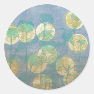 Sticker Rond Fleur I