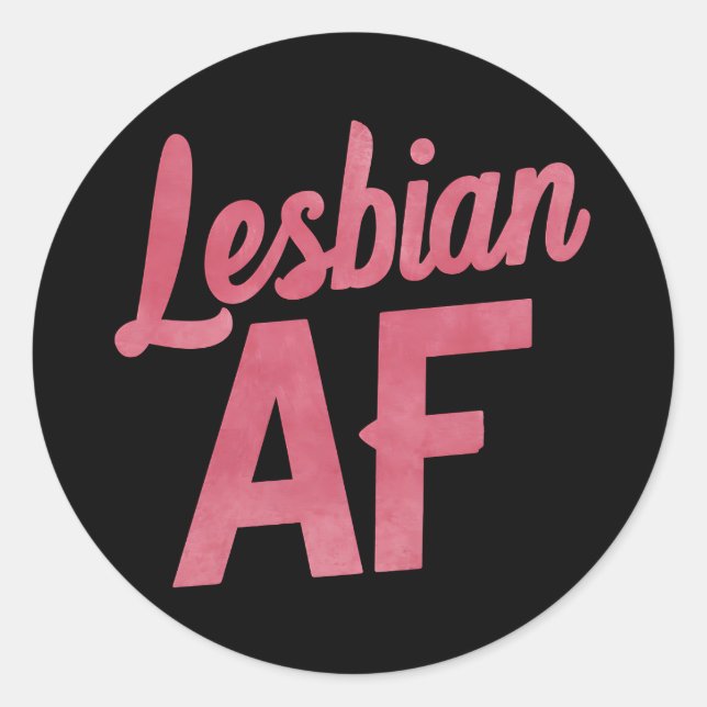 Sticker Rond Fleur LGBT Pride Fleur de l'AF lesbienne Gay Love  (Devant)