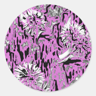 STICKER ROND FLEUR SAUVAGE