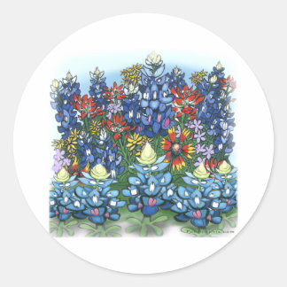 Sticker Rond Fleur sauvage