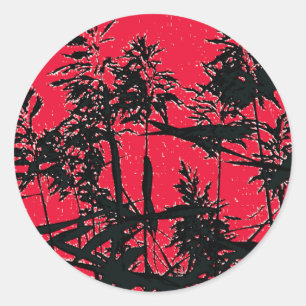 STICKER ROND FLEUR SAUVAGE