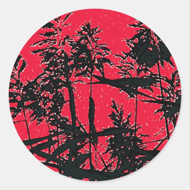 STICKER ROND FLEUR SAUVAGE (Devant)