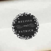 Fleur sauvage blanc   Silhouette Mariage noir