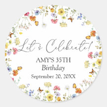 Fleur Sauvage Boho Floral Fêtons Anniversaire