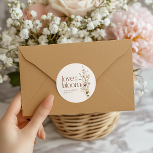 Sticker Rond Fleur sauvage Garden Love in Bloom