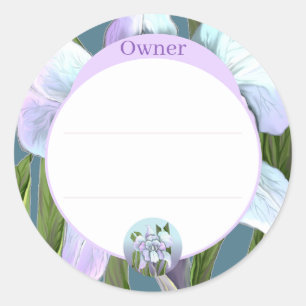 Sticker Rond Fleur Smeraldo