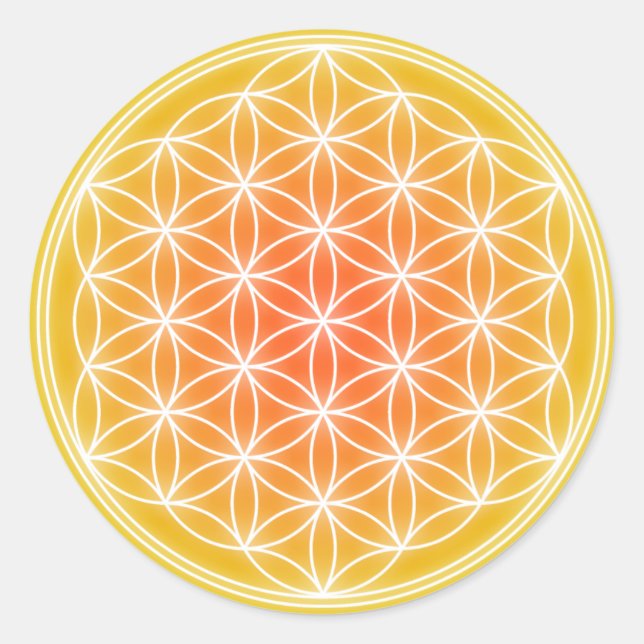 Sticker Rond Fleur solaire 0,1 (Devant)
