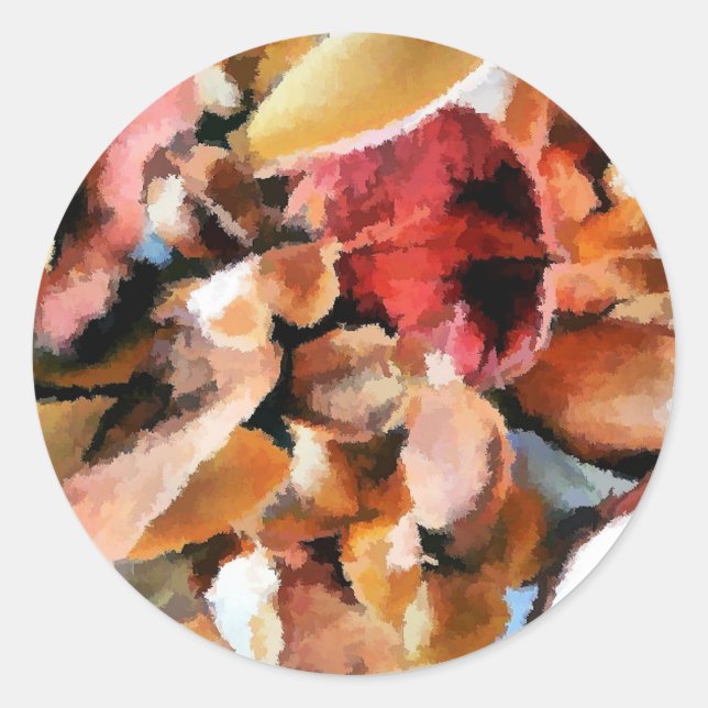 STICKER ROND FLEURS (Devant)