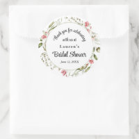 Fleurs Aquarelle Délicates Faveur de Mariage Flora