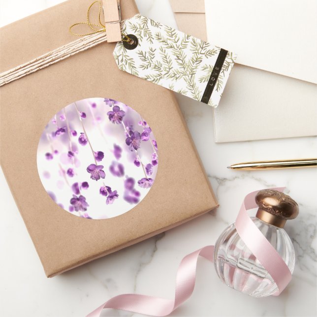 Sticker Rond Fleurs de cerisier (Cadeaux)
