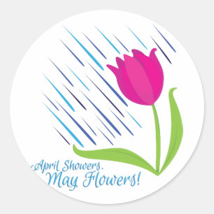 Sticker Rond Fleurs de mai