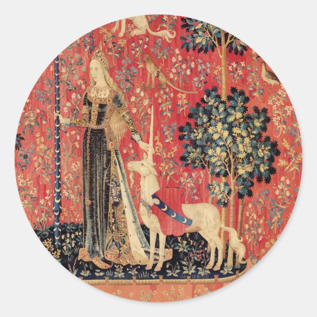 Sticker Rond Fleurs d'Imaginaires, Animaux (Devant)