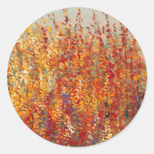 Sticker Rond Fleurs du désert II