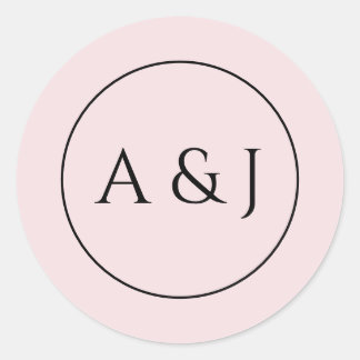 Sticker Rond Fleurs roses et lanternes