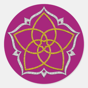 Sticker Rond FLEUVE DE VENUS / FLEUVE D'OR DE Venusblume Lotus