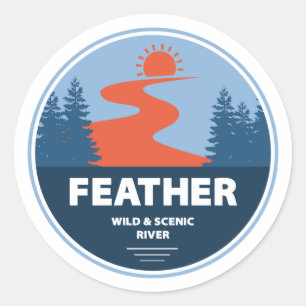 Sticker Rond Fleuve Sauvage Et Pittoresque