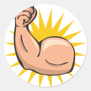 Sticker Rond Flex de bras fort