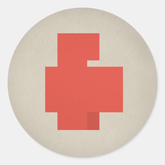 Sticker Rond FLomm Heroes : POSITAVO ! (Devant)