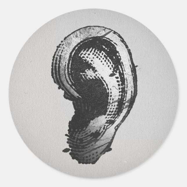 Sticker Rond FLomm Villains : OREILLE ! (Devant)