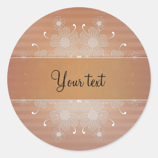 Sticker Rond Floraison romantique