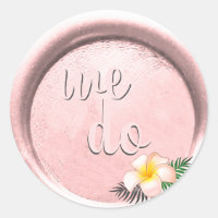 *~* Floral Blush PinK Mariage de sceau de cire