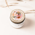 Sticker Rond Floral coloré gras | Faveur du mariage Merci<br><div class="desc">Cette florale colorée audacieuse | merci noces la faveur ira merveilleusement avec votre mariage botanique moderne et lumineux. Les grandes aquarelles rose vif, orange brûlé, les fleurs roses poussiéreuses et les aperçus de pêches ou d'abricot dans la verdure donnent à ce design une atmosphère boho chic et vibrante. Le design...</div>