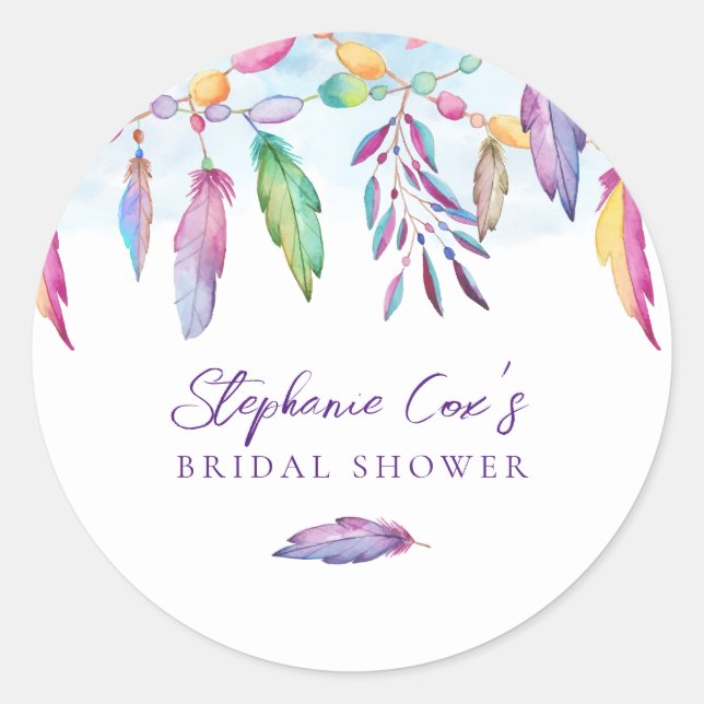 Sticker Rond Floral moderne (Devant)