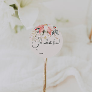 Sticker Rond Floral Moderne Oh Quel Amusant À Partir De Classic