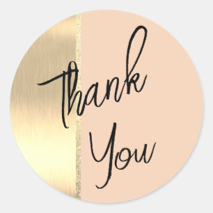Sticker Rond Florence Doré Feuille Rustique Faux