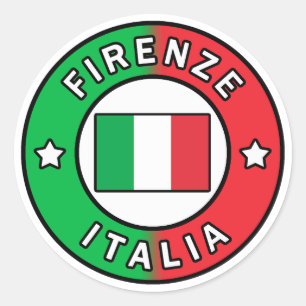 Sticker Rond Florence Italia