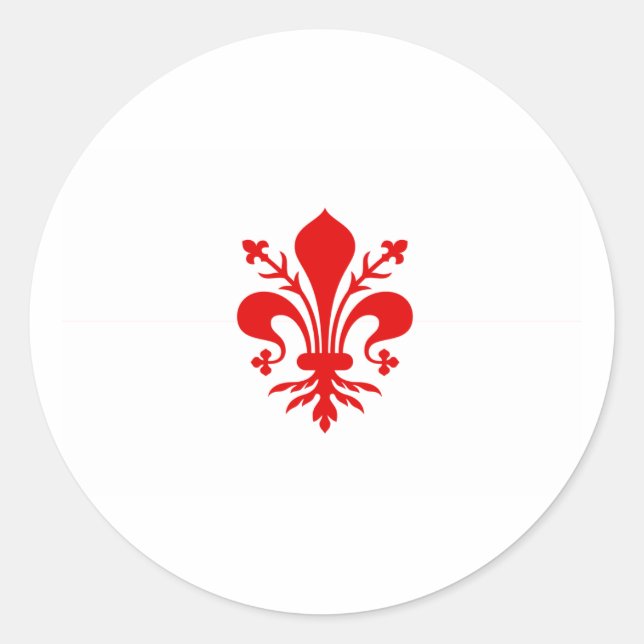 Sticker Rond Florence, Italie (Devant)