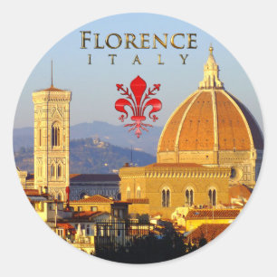 Sticker Rond Florence - Père Noël Maria del Fiore