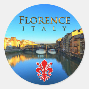 Sticker Rond Florence - Ponte Vecchio