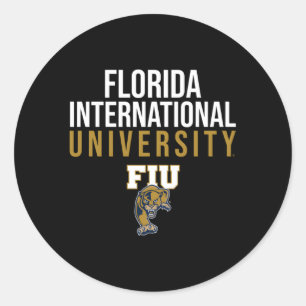 Sticker Rond Florida International Fiu Panthers empilés
