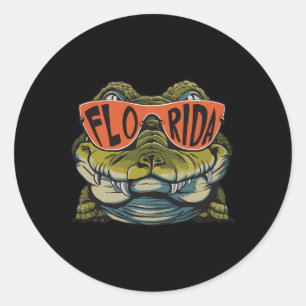 Sticker Rond Florida Mascot Fl State Spirit Sport Football Jeu
