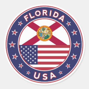 Sticker Rond Floride