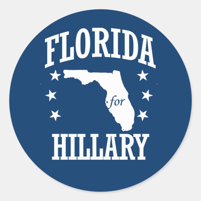 STICKER ROND FLORIDE POUR L'HILLARY (Devant)