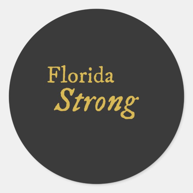 Sticker Rond Floride Strong (Devant)