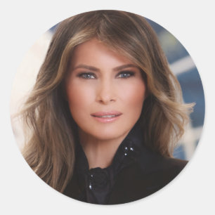 Sticker Rond FLOTUS sur un atout de Melania d'autocollant