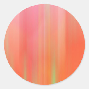 Sticker Rond Flou de mouvement rose et orange