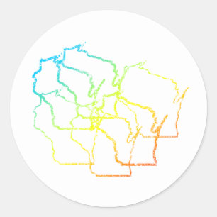 Sticker Rond flou de refroidissement wisconsin