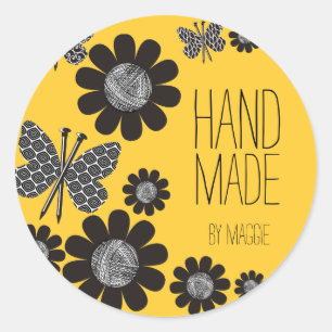 Sticker Rond Flowe fait sur commande de fil d'aiguilles de
