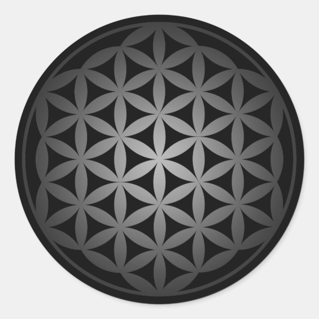 Sticker Rond flower of life3 (Devant)