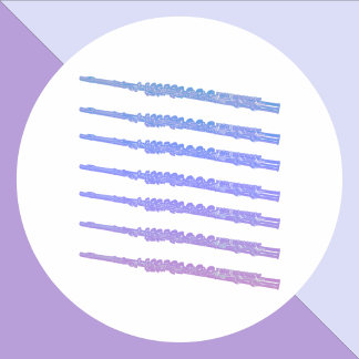 Sticker Rond Fluide Musique rose violet bleu