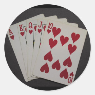 Sticker Rond Flush Royal