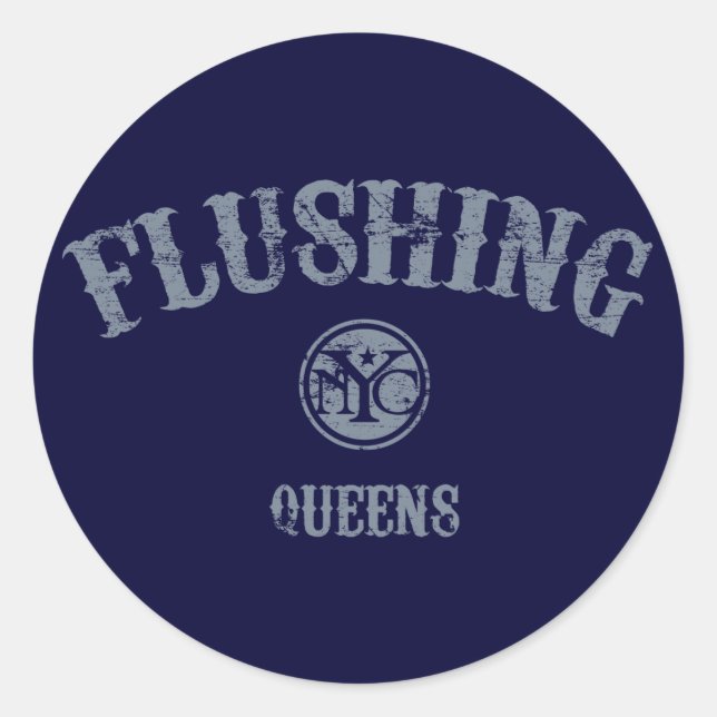 Sticker Rond Flushing (Devant)