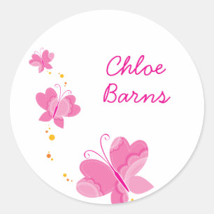 Sticker Rond FLUTTERBY BUTTERFLIES :: série trois 1