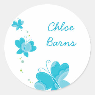 Sticker Rond FLUTTERBY BUTTERFLIES :: série trois 2