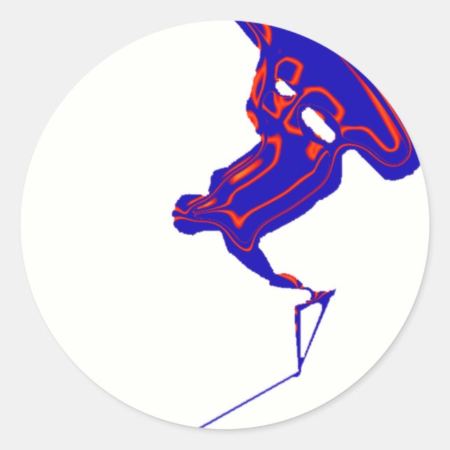 Sticker Rond Flux de plateau (Devant)